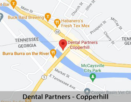 Map image for Professional Teeth Whitening in Copperhill, TN